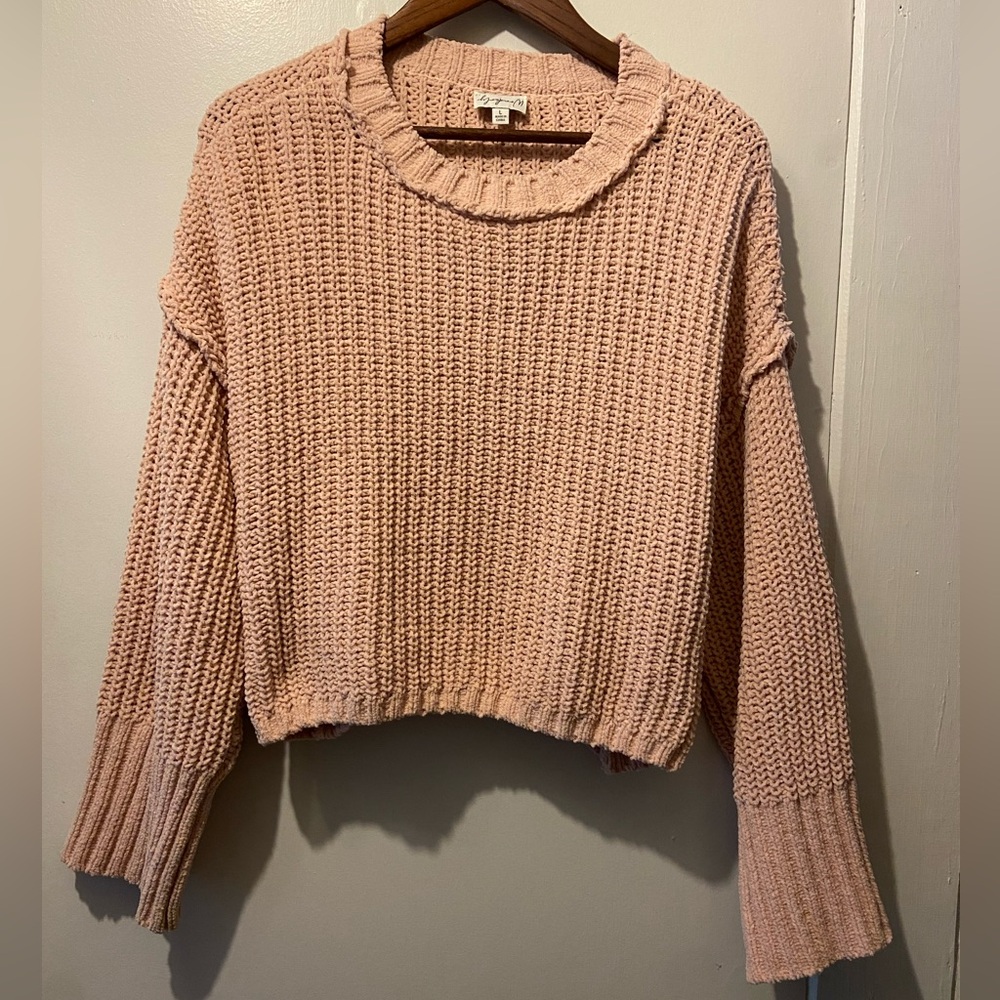 Light pink cropped sweater